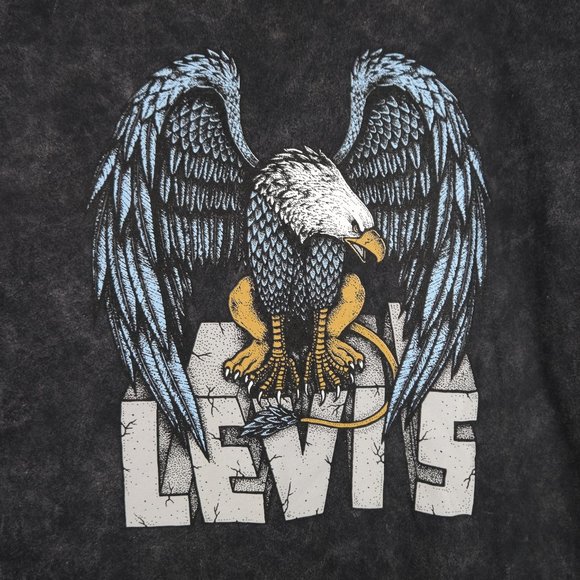 Levi's, NWOT, Men's Eagle Graphic T-shirt, Size L, Black - Picture 2 of 3